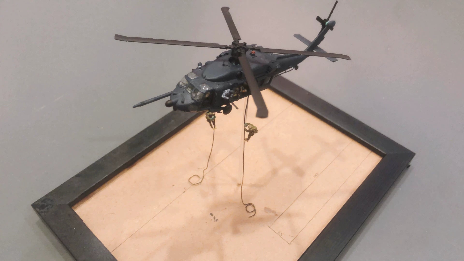 1:144 scale MH-60M Special Operations Helicopter Unpainted white resin kit 3D printed model — GJ STUDIO