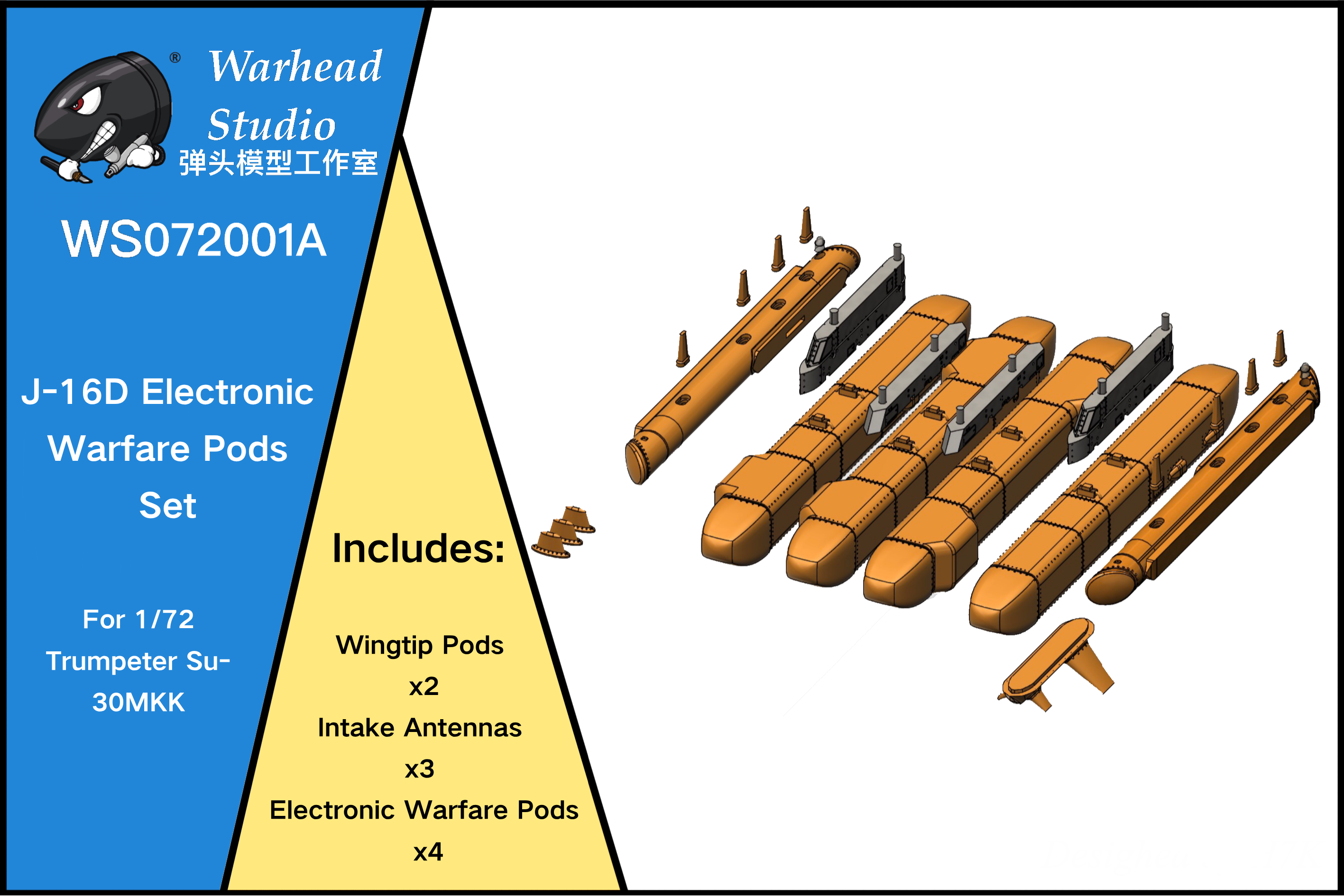 J-16D Electronic Warfare Pod Set — 1/72 Scale