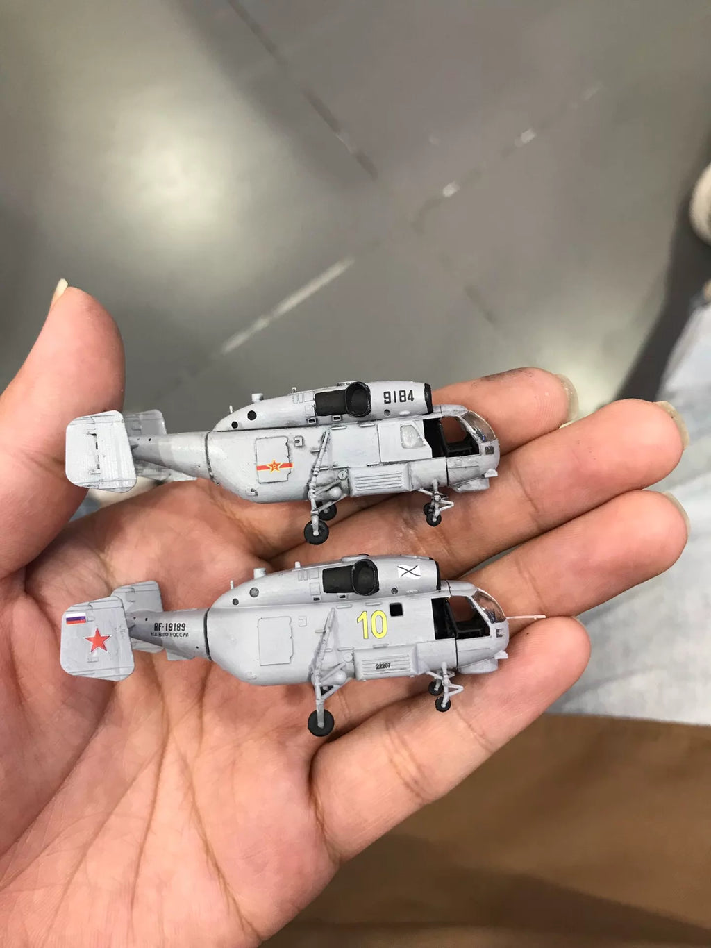 1:144 scale Ka-27/28 Anti-Submarine Helicopter Unpainted white resin kit 3D printed model — GJ STUDIO