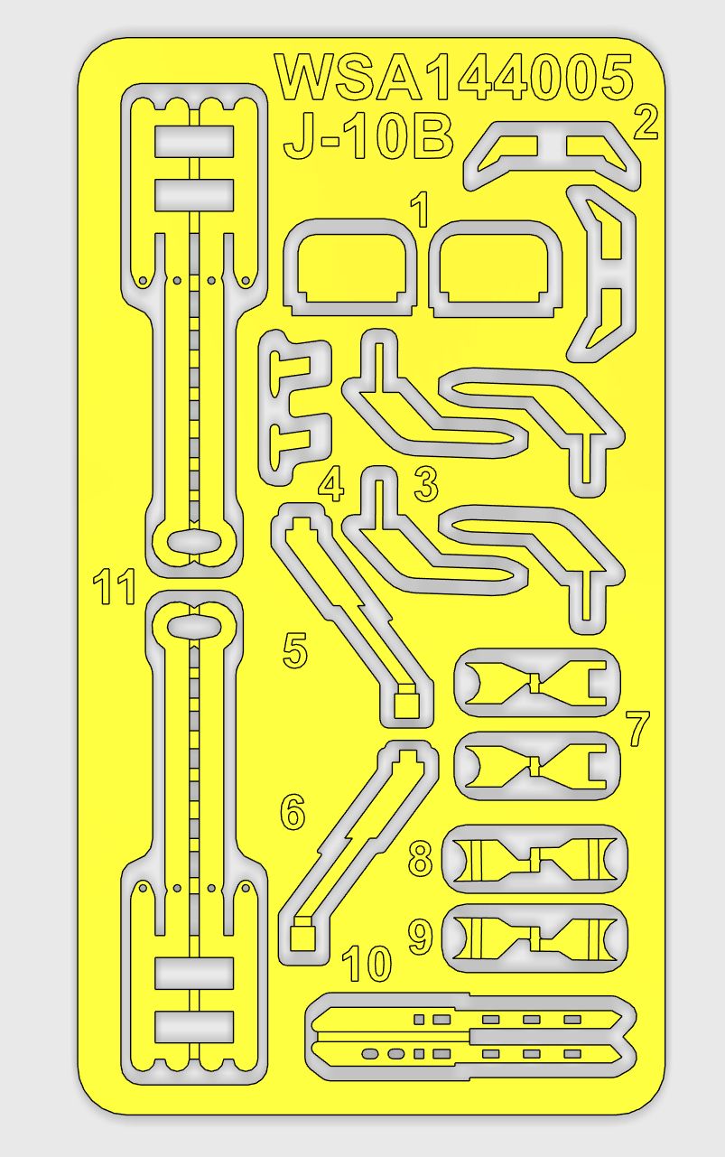 PLAAF J-10B Vigorous Dragon — 1/144 Scale Model Kit