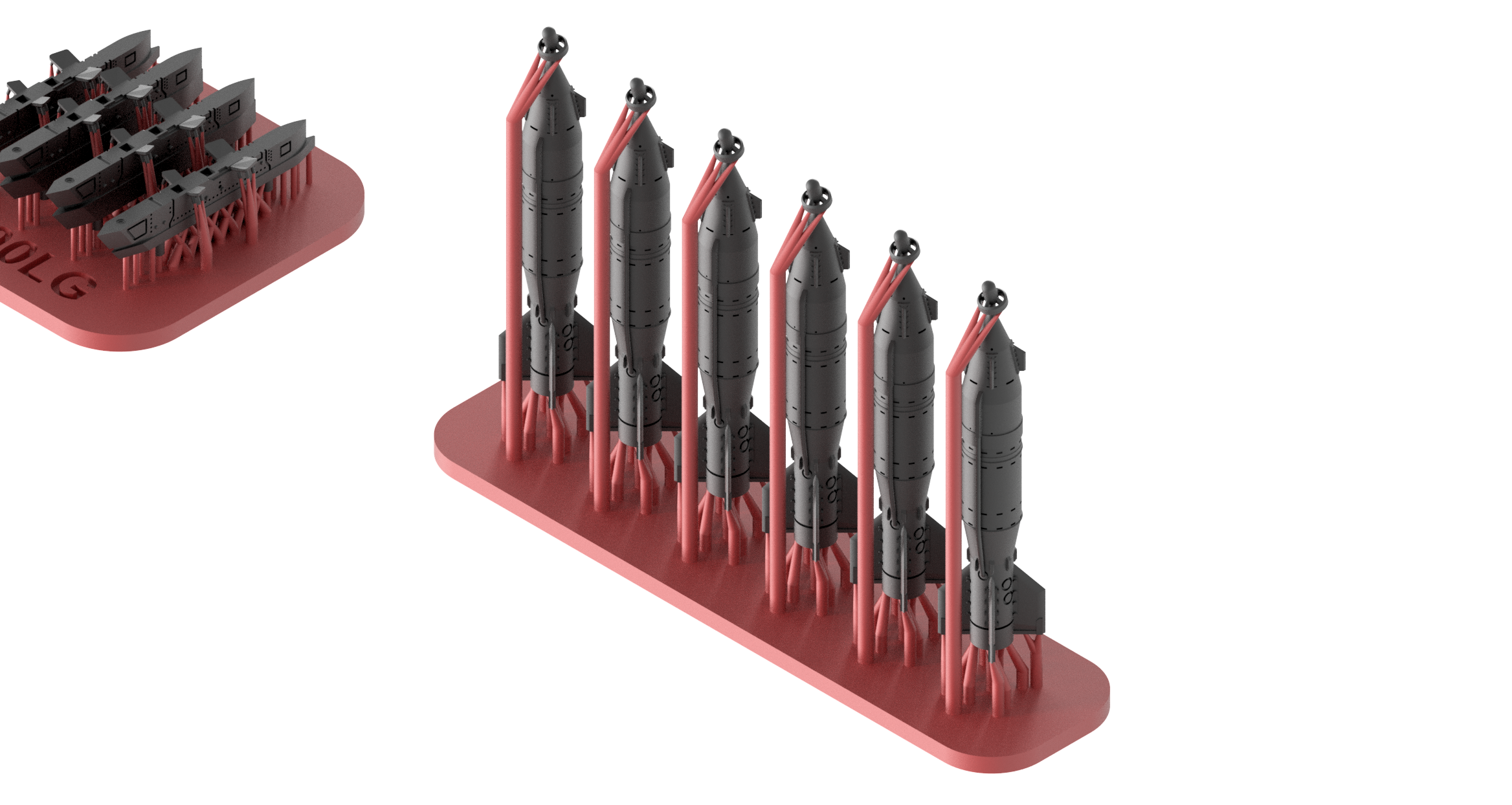 KAB-500LG Laser-Guided Bomb Set with Ejector Racks (6 PCS)/144 scale