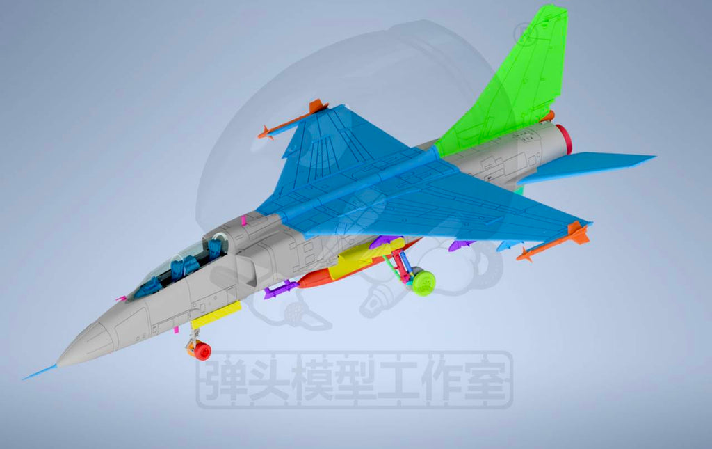 JH-7A "Flounder" Fighter-Bomber Model Kit — 1/144 Scale