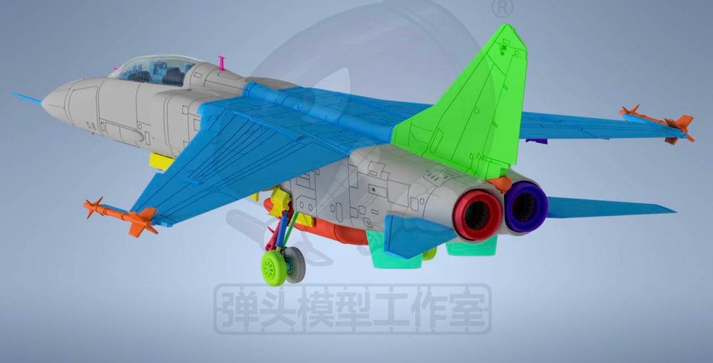 JH-7A "Flounder" Fighter-Bomber Model Kit — 1/144 Scale