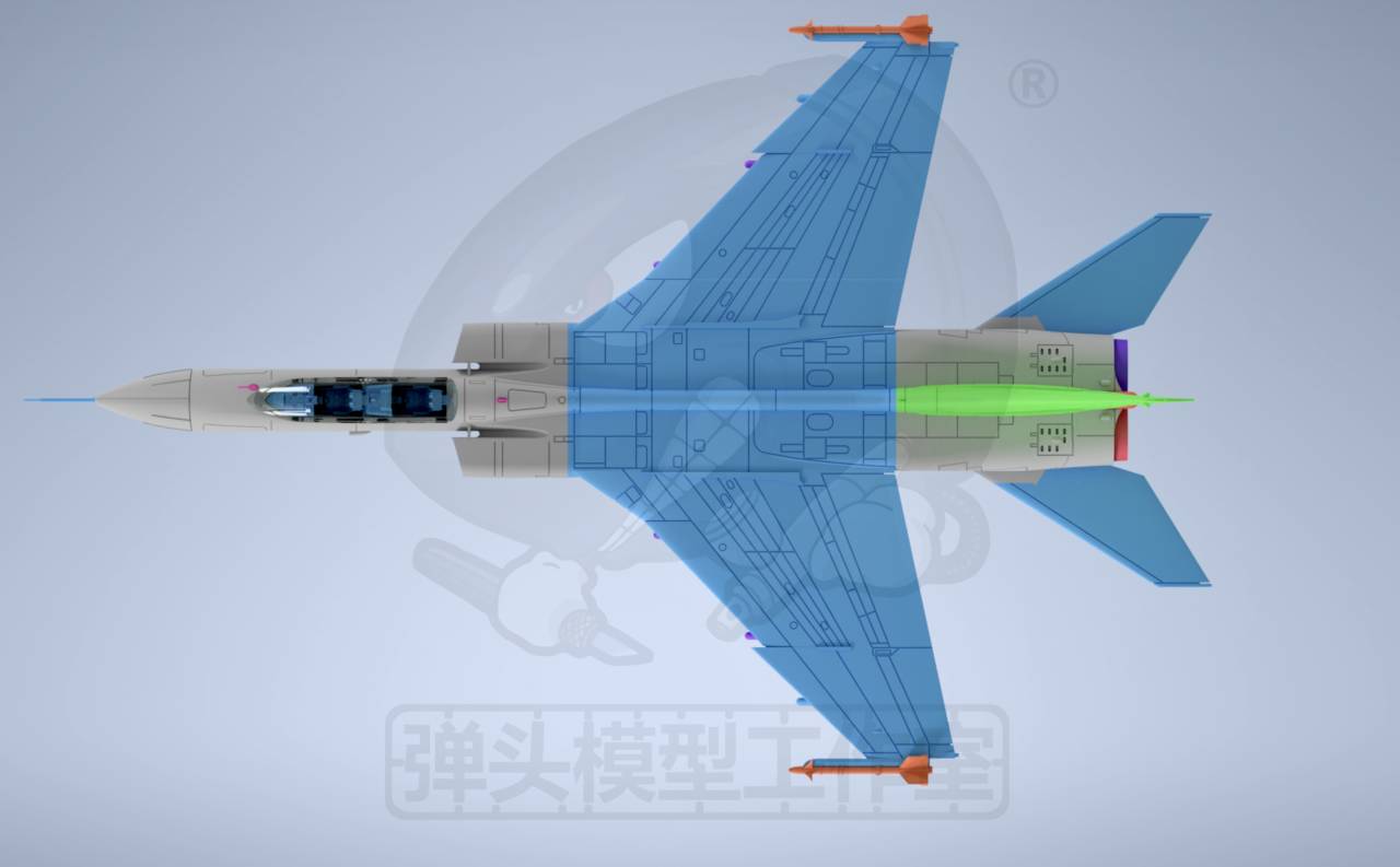 JH-7A "Flounder" Fighter-Bomber Model Kit — 1/144 Scale