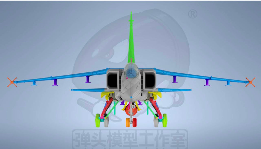 JH-7A "Flounder" Fighter-Bomber Model Kit — 1/144 Scale