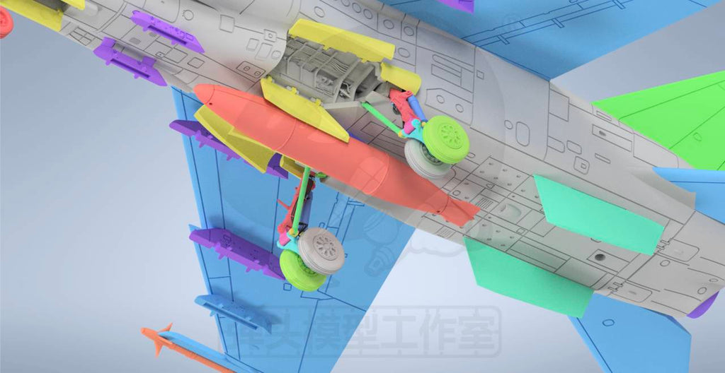 JH-7A "Flounder" Fighter-Bomber Model Kit — 1/144 Scale