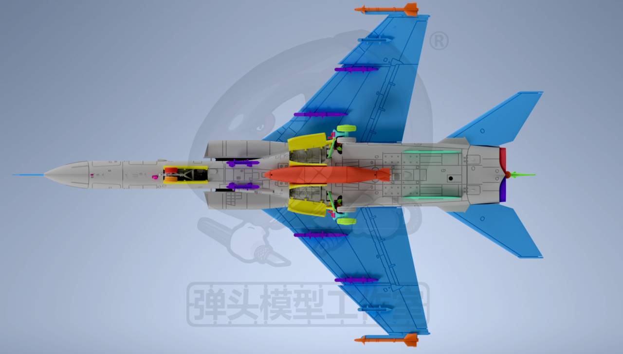 JH-7A "Flounder" Fighter-Bomber Model Kit — 1/144 Scale