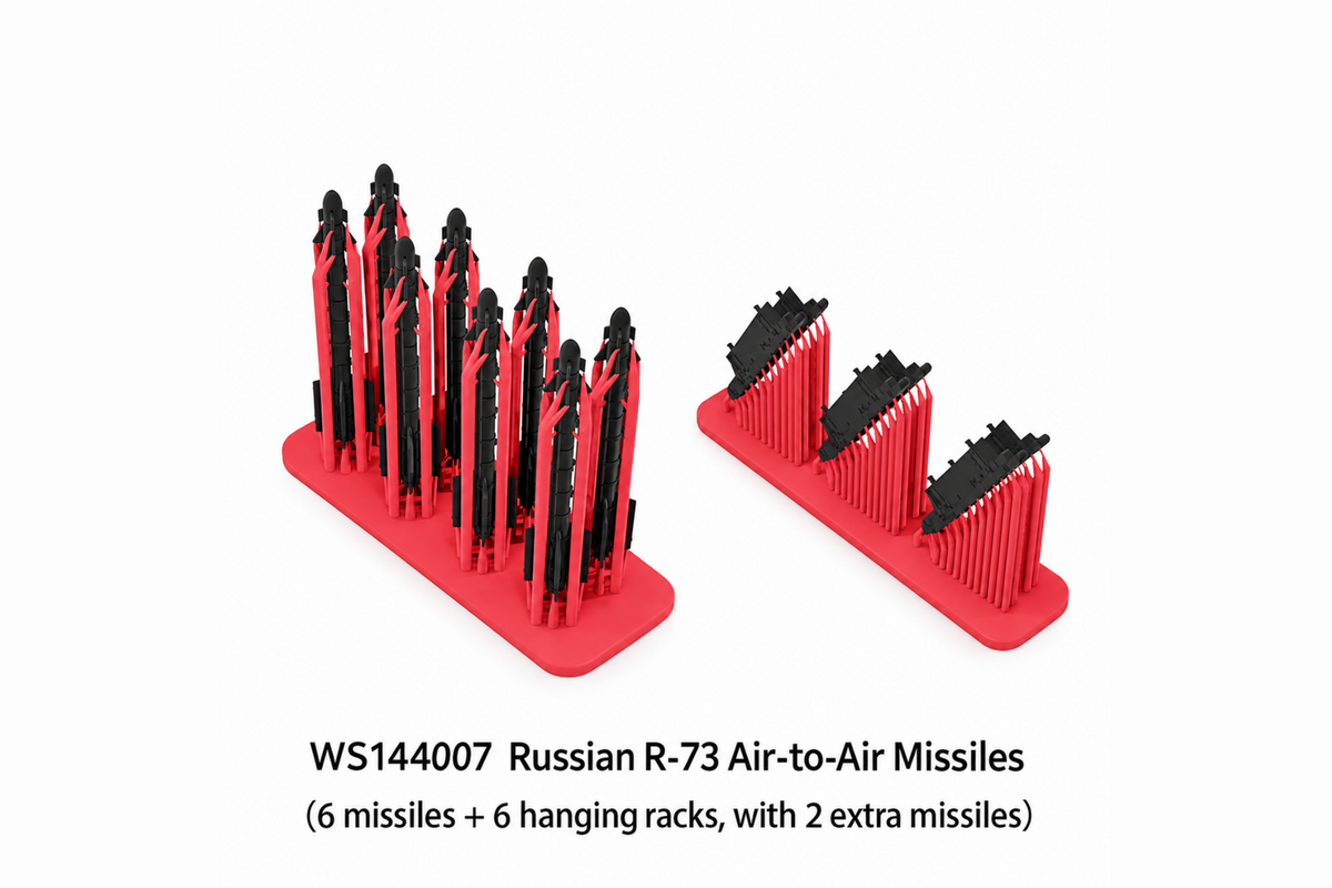 Russian R-73 Air-to-Air Missiles (8-Pack with Pylons)/144 scale