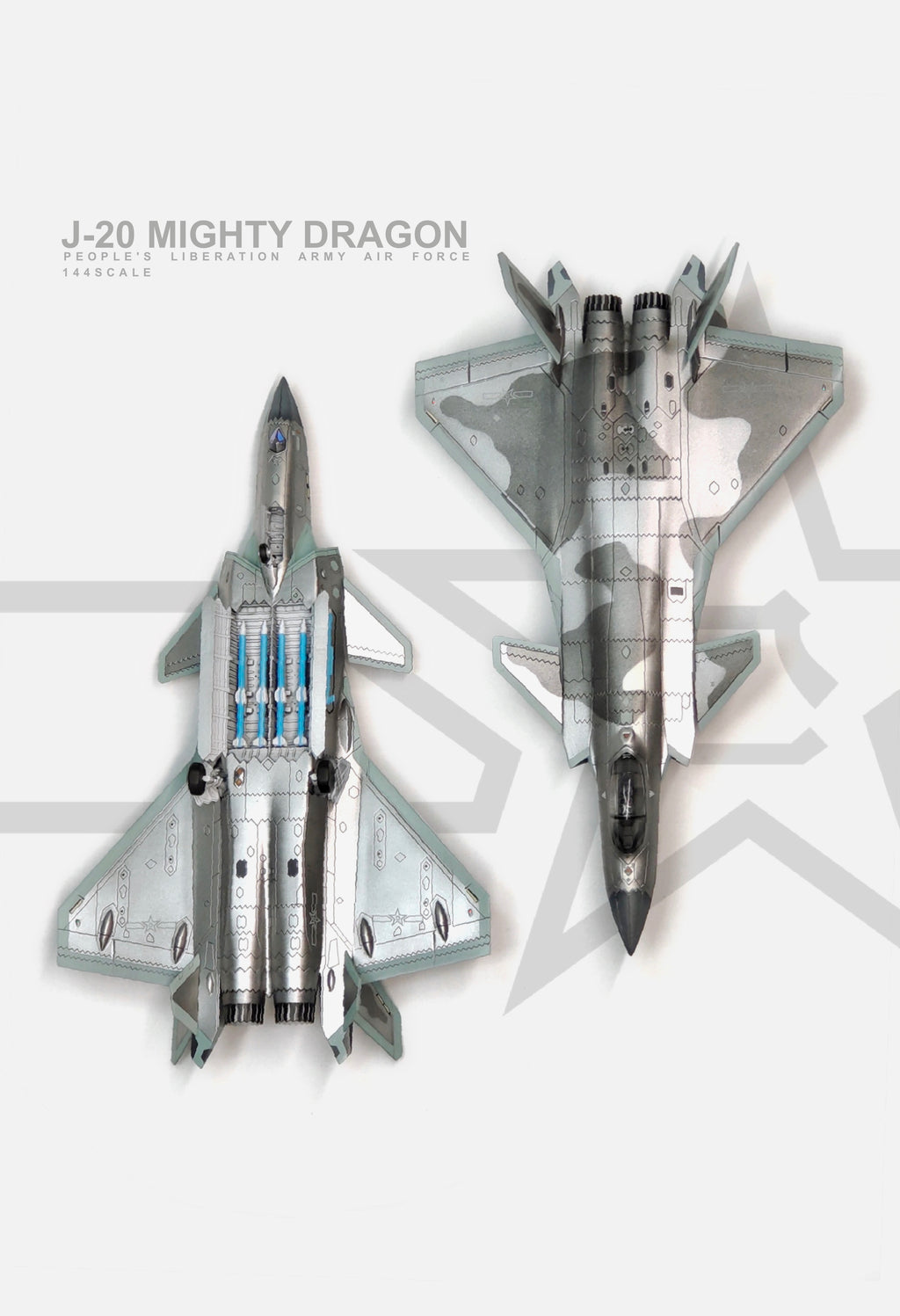 PLAAF J-20 Mighty Dragon — 1/144 Scale Model Kit